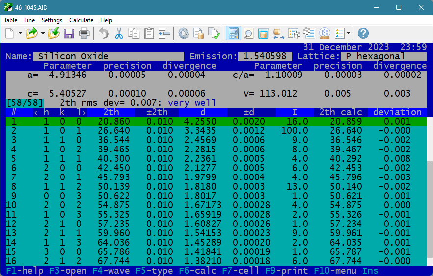 Screen of the program RTP 4.8