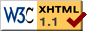 Valid XHTML 1.1